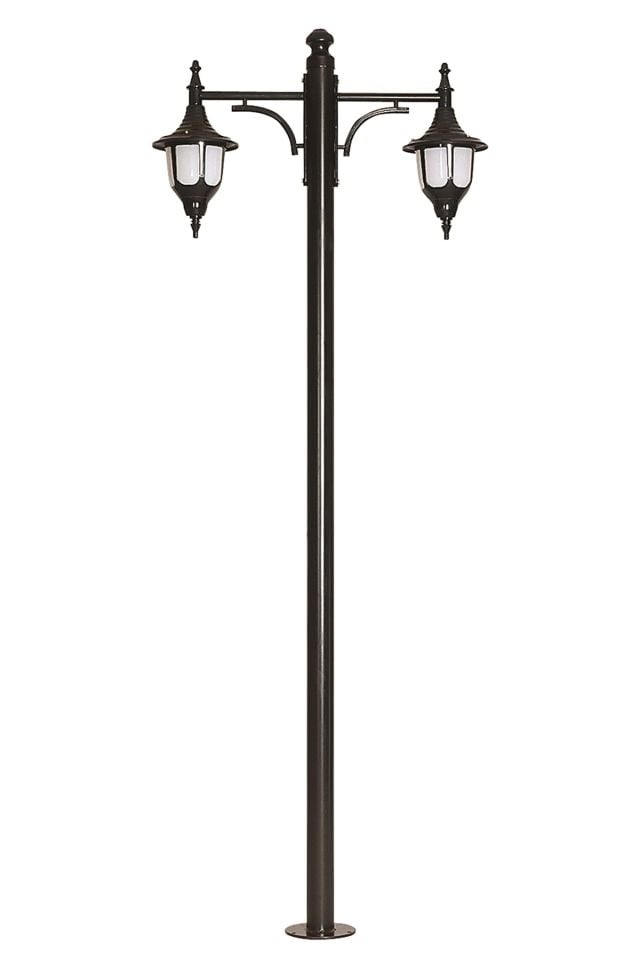 Bahçe Direkleri E27 24W 85x24cm Çelik Boru Siyah Dorbien-BDR-68190-2BSY