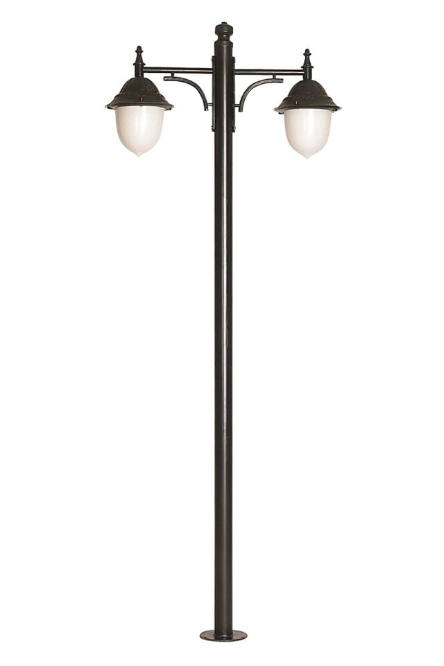 Bahçe Direkleri E27 24W 95x30cm Çelik Boru Siyah Dorbien-BDR-68212-BSY-M3