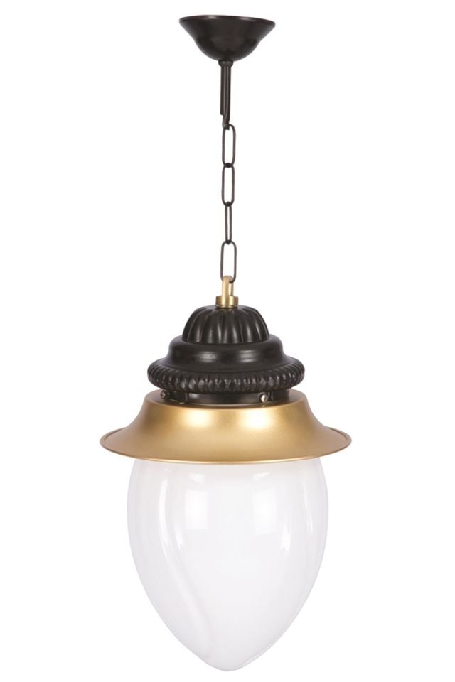 Bahçe Fenerleri E27 12W 22cm Alüminyum Sarı/Siyah Dorbien-BFE-68058-BSA-OP