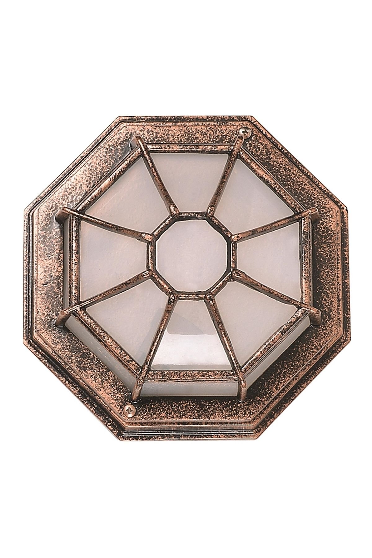 Bahçe Fenerleri E27 12W 27x13cm Alüminyum Kahverengi Dorbien-BFE-68065-BKR-M1-OP