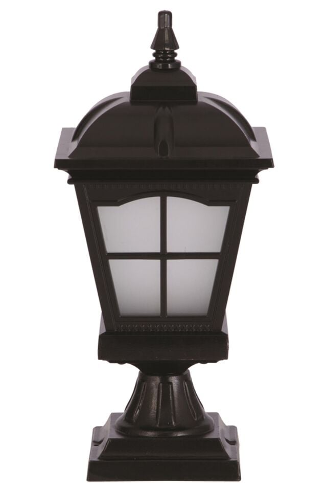 Bahçe Set Üstü Aydınlatma E27 12W 23cm Alüminyum Siyah Dorbien-BSU-68045-BSY-M1-OP