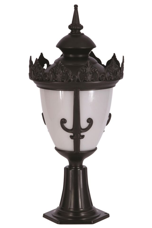 Bahçe Set Üstü Aydınlatma E27 12W 32cm Alüminyum Siyah Dorbien-BSU-68089-BSY-KOP
