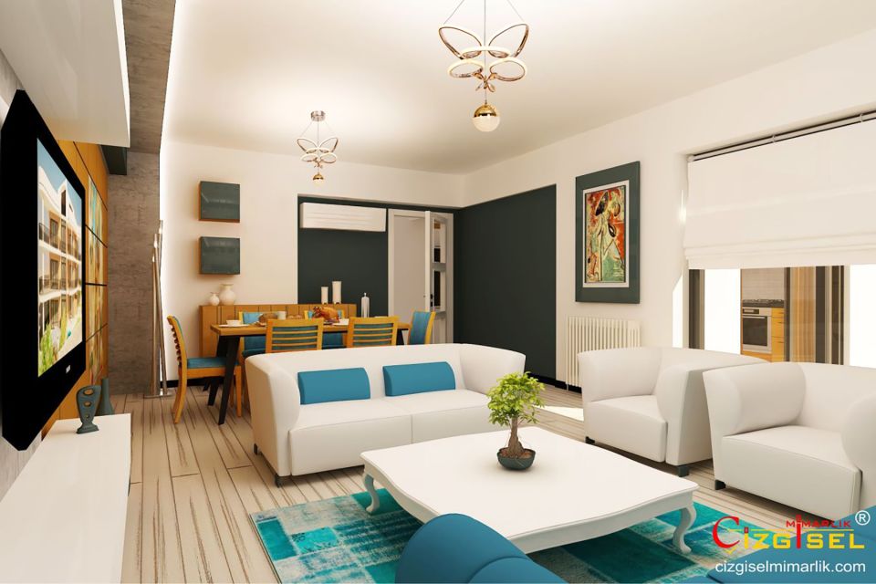 Kelebek Modern Avize LED 43W 35x35cm Alüminyum Profil Bakır Dorbien-AV-6160-8BKR-1TK