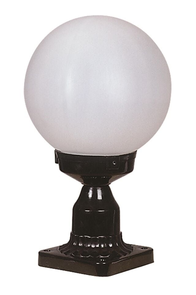 Bahçe Set Üstü Aydınlatma E27 12W 20cm ABS Siyah Dorbien-BSU-68160-BSY-M1KOP
