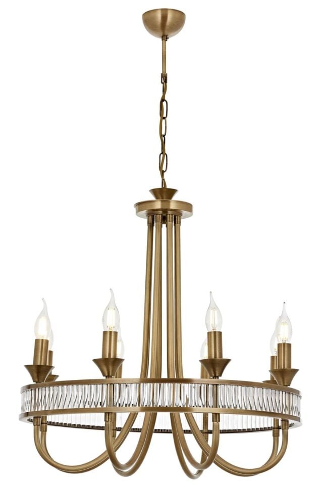 Flame Modern Avize E14 48W 60cm Metal Eskitme Avonni-AV-1890-8E
