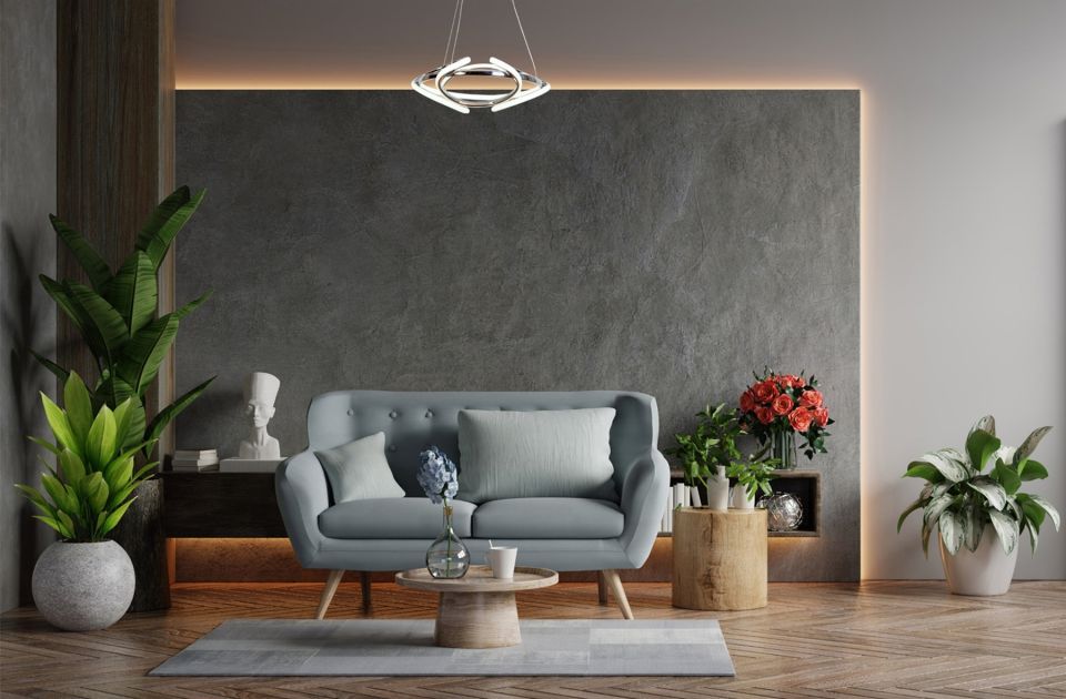 Tepsi Modern Avize LED 49W 42x42cm Alüminyum Profil Krom Dorbien-AV-6161-3K
