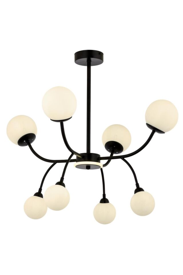 Thrush Modern Avize G9 40W 80cm Metal Siyah Avonni-AV-1894-8BSY