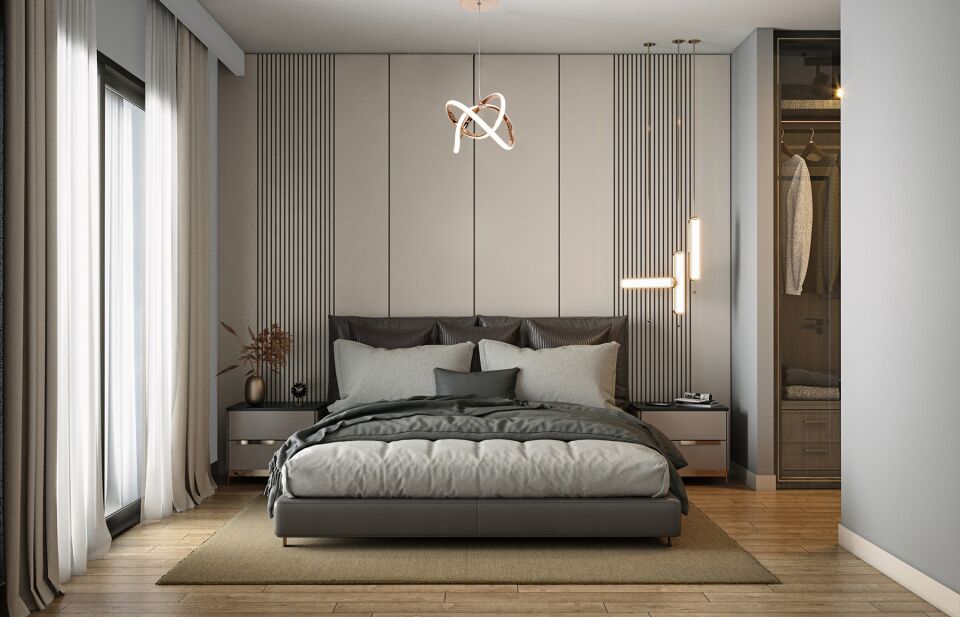 Tepe Modern Avize LED 22W 25x25cm Alüminyum Profil Bakır Dorbien-AV-6164-3BKR