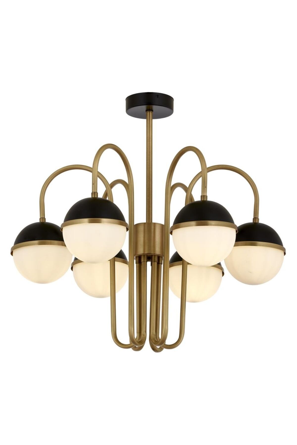 Askı Modern Avize E27 72W 60cm Metal Siyah/Eskitme Avonni-AV-1895-6E