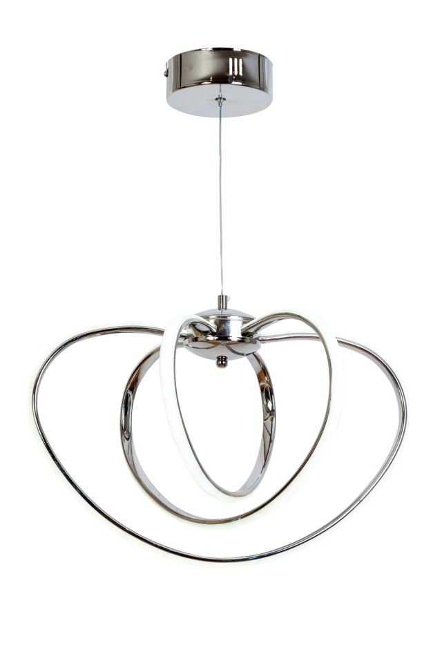 Elma Modern Avize LED 42W 45x40cm Alüminyum Profil Krom Dorbien-AV-6167-3K