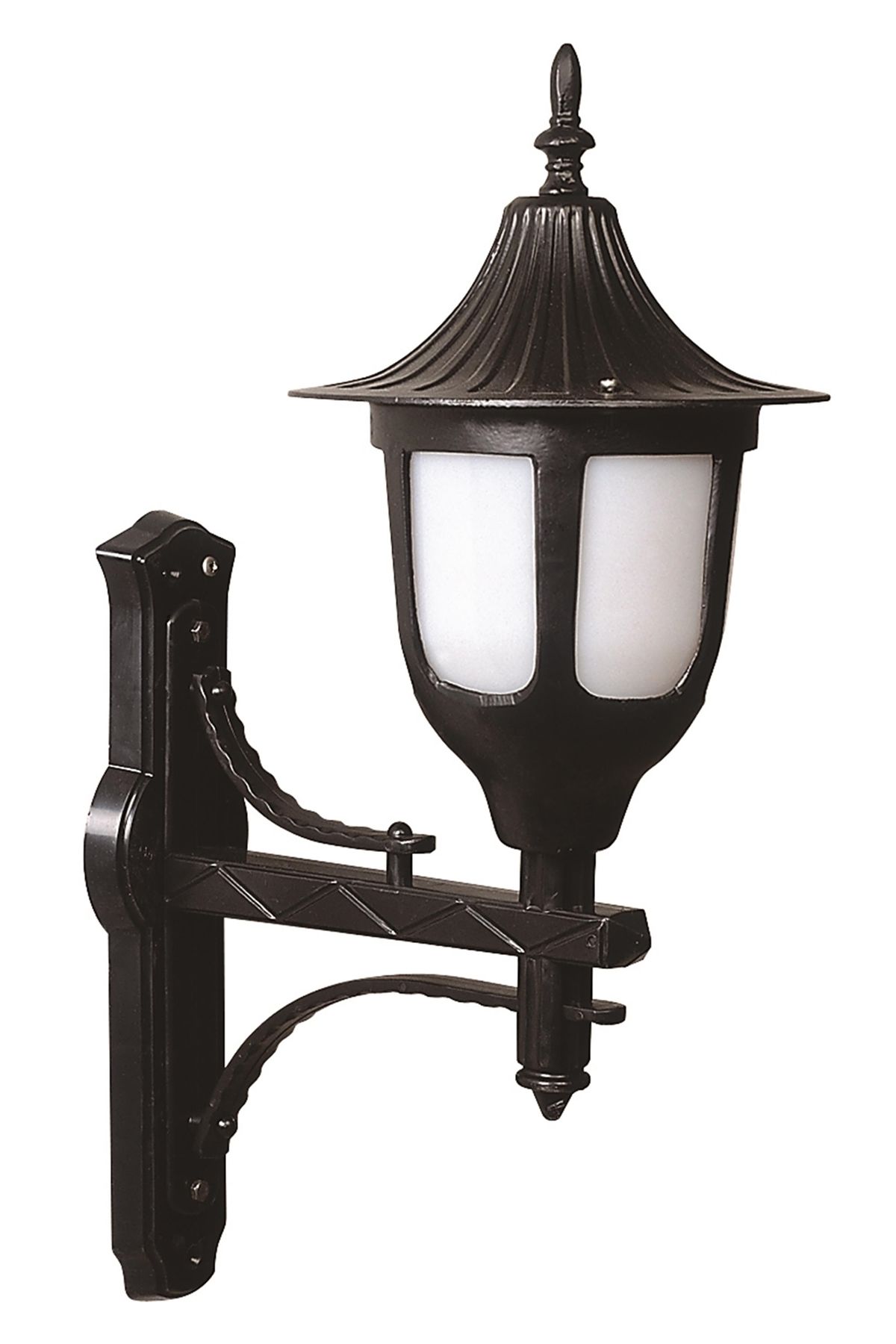 Bahçe Aplik E27 12W 35cm Alüminyum Siyah Dorbien-BAP-68059-BSY-OP