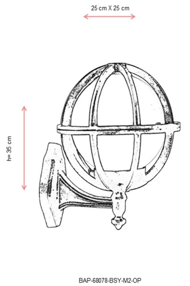 Bahçe Aplik E27 12W 25x25cm Alüminyum Siyah Dorbien-BAP-68078-BSY-M2-OP