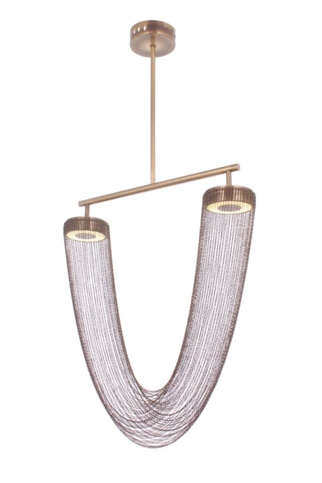 Spring Modern Avize LED 12W 75x15cm Metal Eskitme Avonni-AV-65130-2E