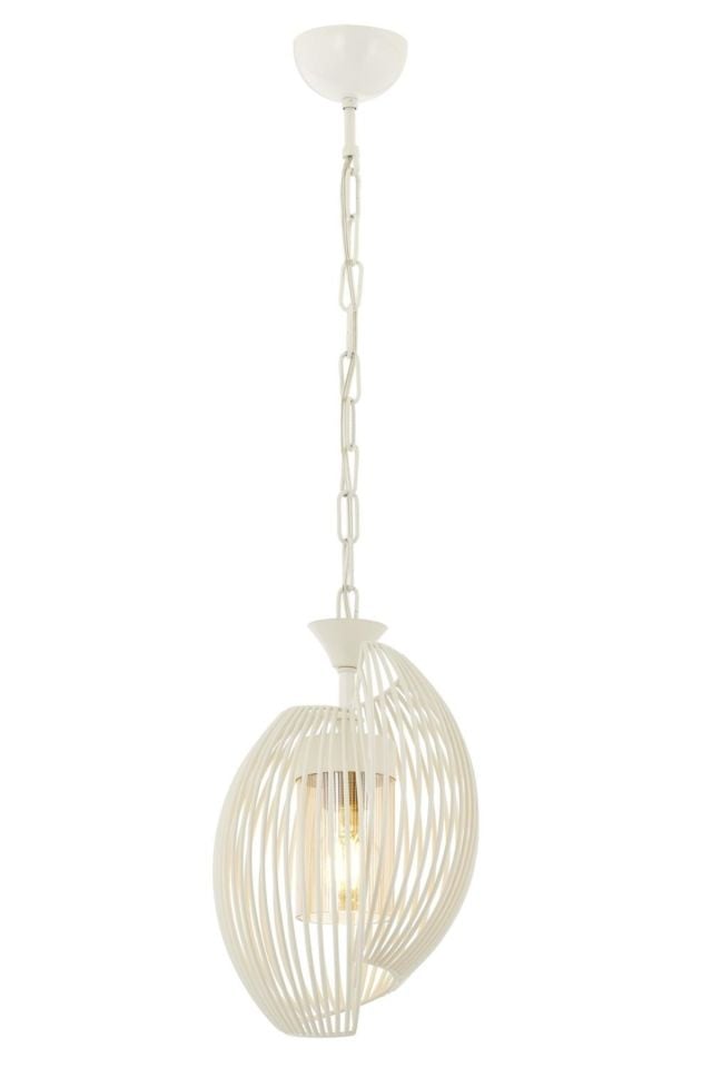 Lemon Modern Avize E27 12W 20cm Metal Beyaz Avonni-AV-1905-1BBY