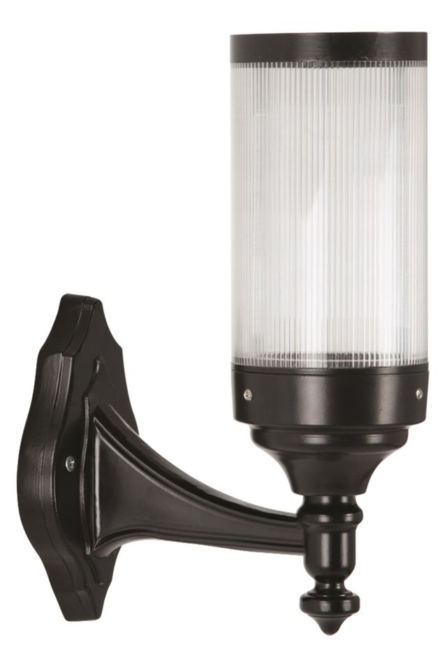 Bahçe Aplik E27 12W 17cm Alüminyum Siyah Dorbien-BAP-68137-BSY-M1