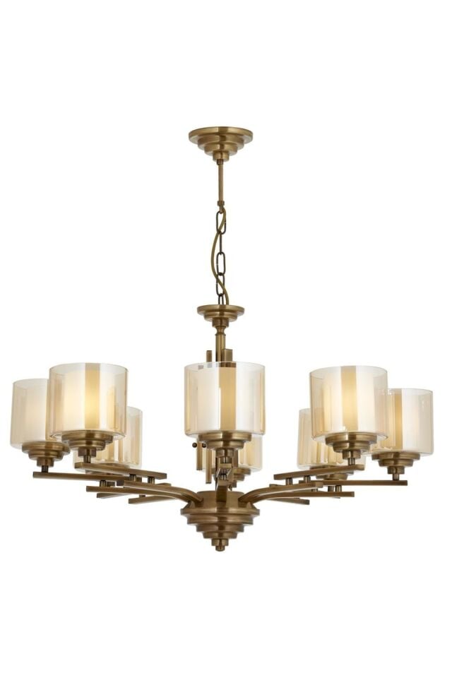 Tufan Modern Avize E27 96W 80cm Metal Eskitme Avonni-AV-1910-8E