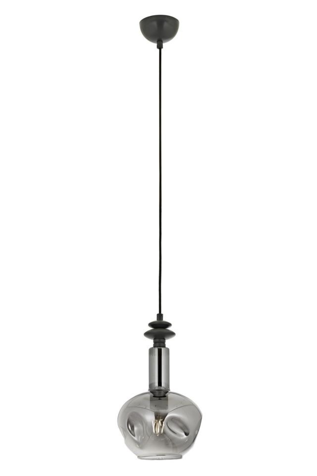 Bone Modern Avize E27 12W 20cm Metal Siyah Avonni-AV-1912-1GR