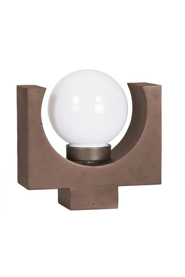 Bahçe Aplik E27 12W 25cm Alüminyum Profil Kahverengi Dorbien-BAP-68239-KV