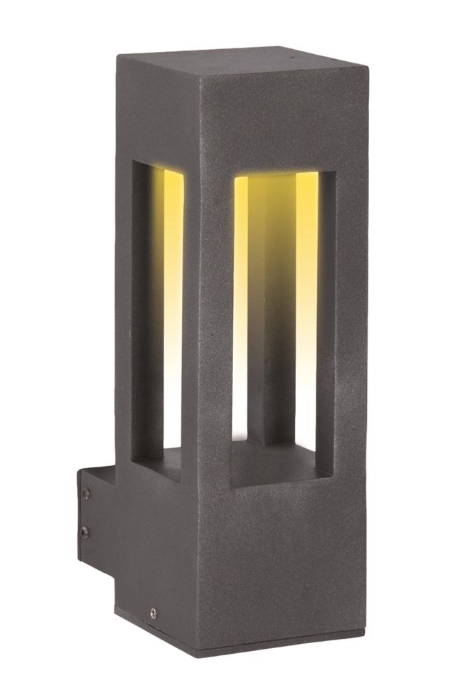 Bahçe Aplik LED 6W 10x10cm Alüminyum Profil Siyah Dorbien-BAP-68246-BSY