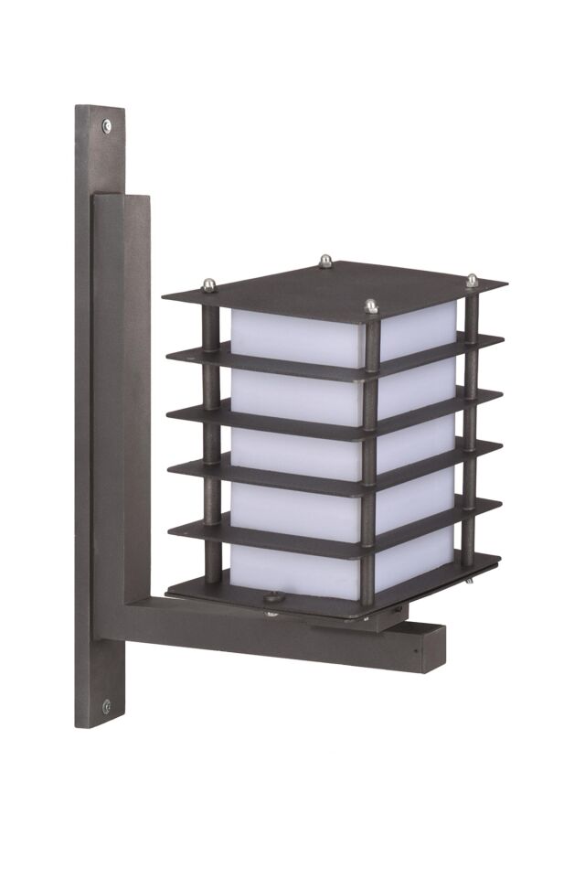 Bahçe Aplik E27 12W 16cm Metal Siyah Dorbien-BAP-68267-BSY-M2