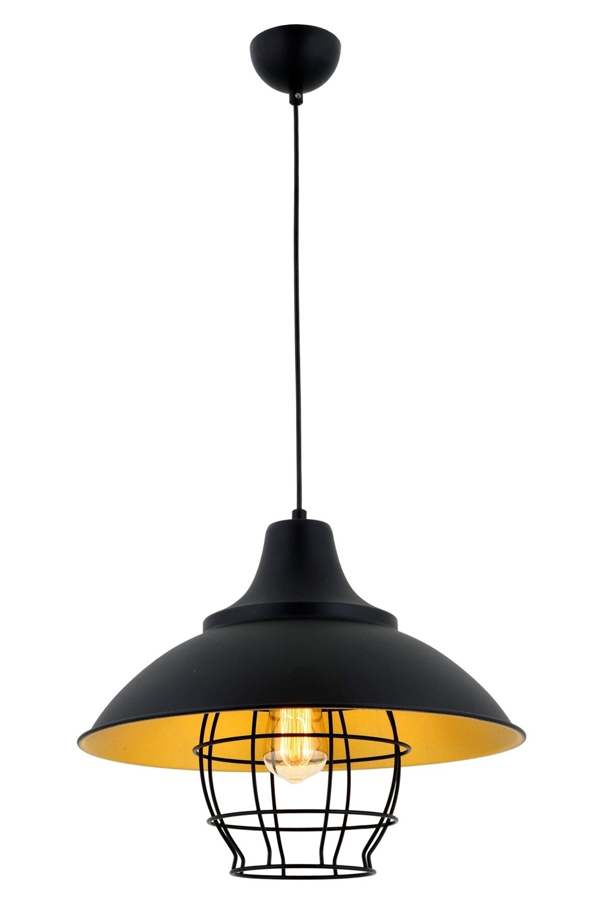 Akasya Sarkıt E27 12W 43cm Metal Siyah Avonni-AV-4106-M1-BSY