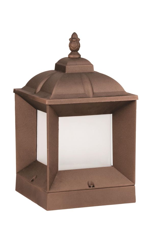 Bahçe Aplik E27 12W 22x22cm Alüminyum Profil Kahverengi Dorbien-BAP-68273-BKR-M1-K