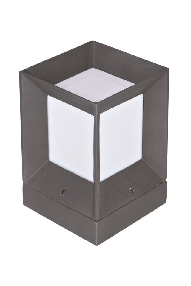 Bahçe Aplik E27 12W 22x22cm Alüminyum Siyah Dorbien-BAP-68273-BSY-M2-K