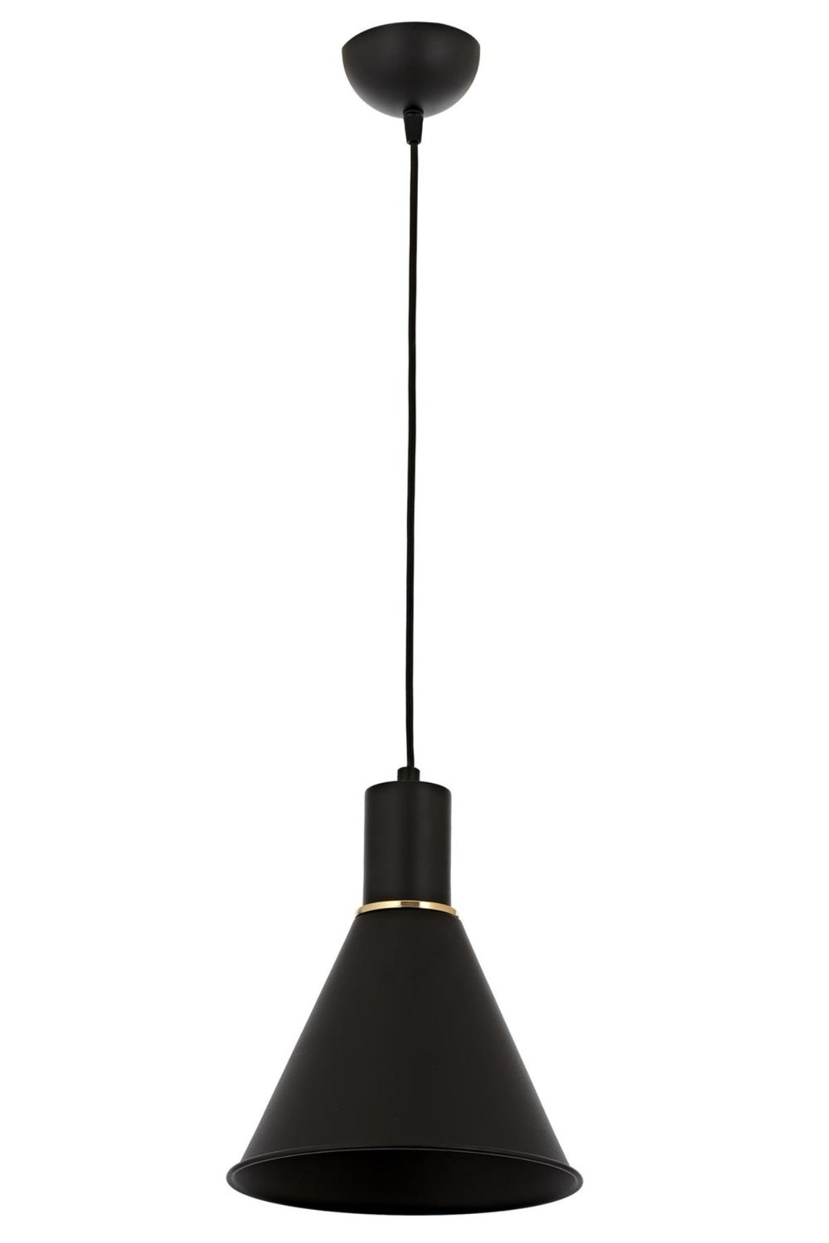 Akasya Sarkıt E27 12W 20cm Metal Siyah Avonni-AV-4106-M22-BSY