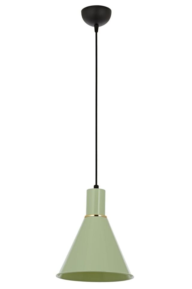 Akasya Sarkıt E27 12W 20cm Metal Yeşil Avonni-AV-4106-M22-GREEN