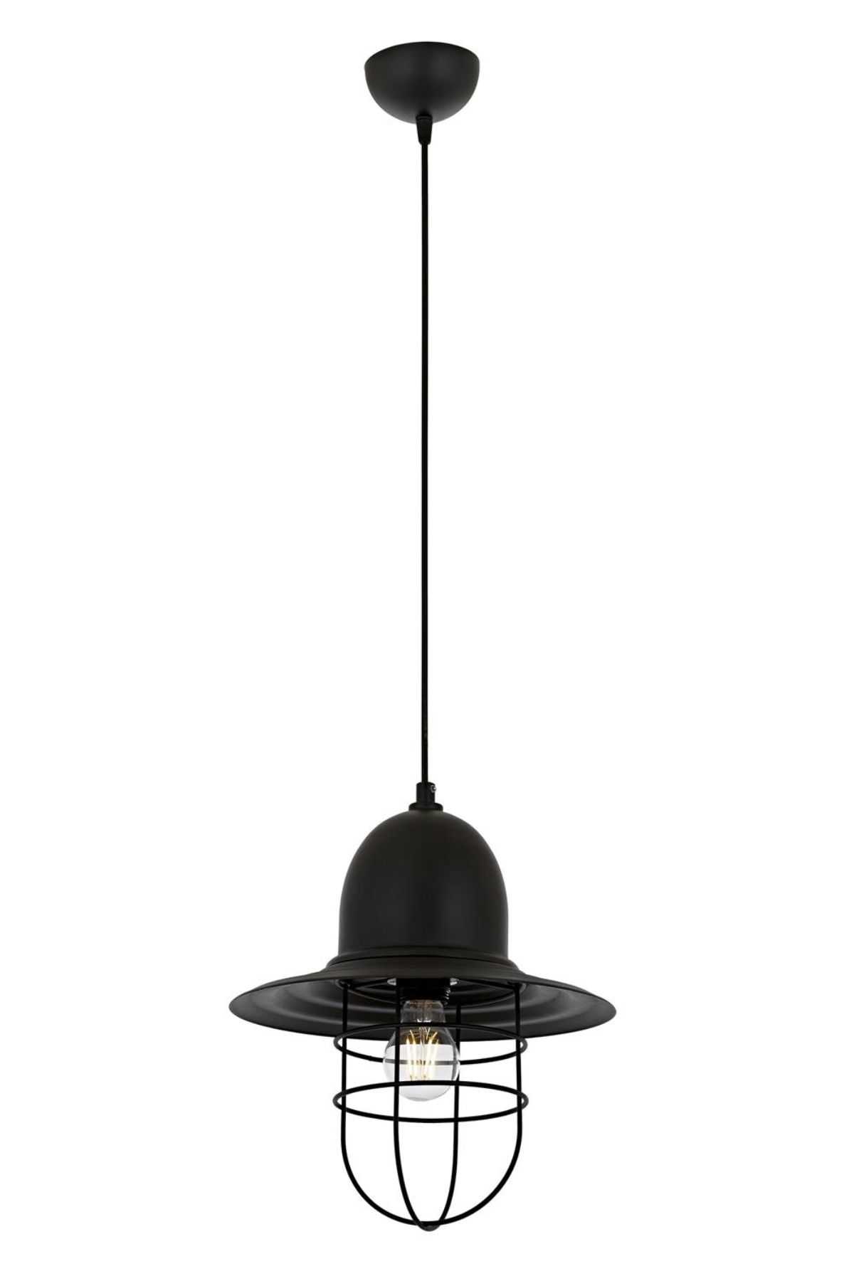 Akasya Sarkıt E27 12W 25cm Metal Siyah Avonni-AV-4106-M26-BSY