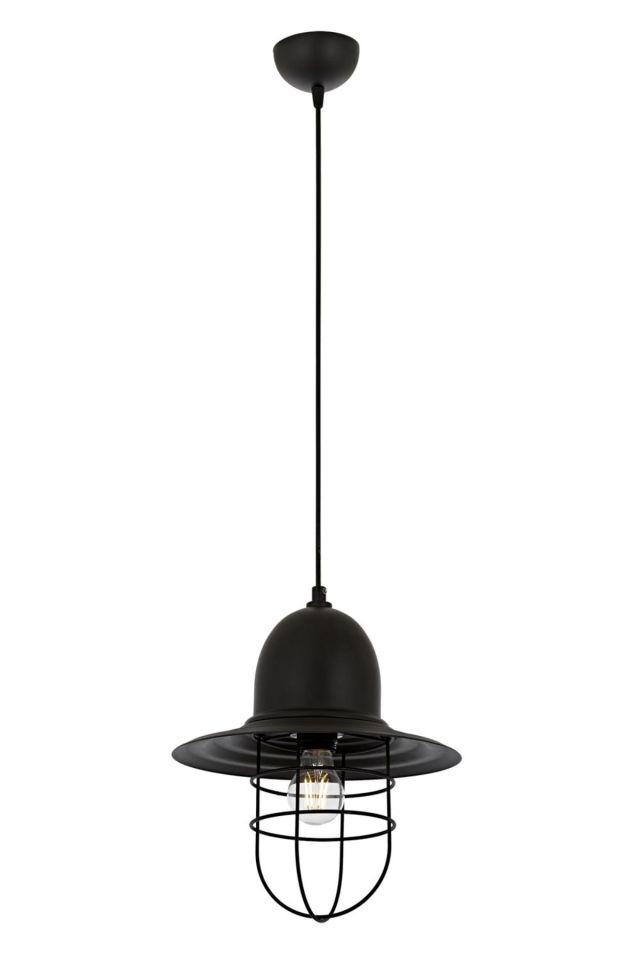 Akasya Sarkıt E27 12W 25cm Metal Siyah Avonni-AV-4106-M26-BSY