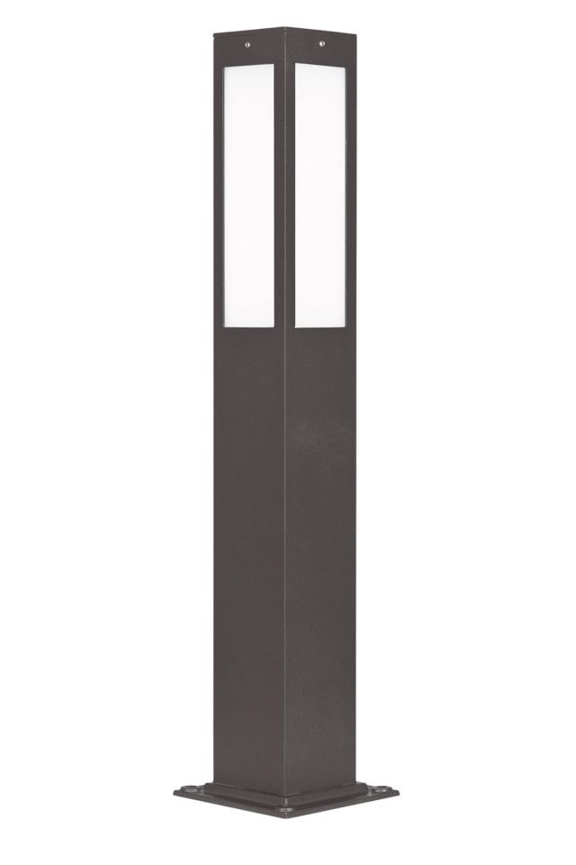 Bahçe Bollard LED 16W 10x10cm Alüminyum Profil Siyah Dorbien-BBO-68237-BSY-M2-LED