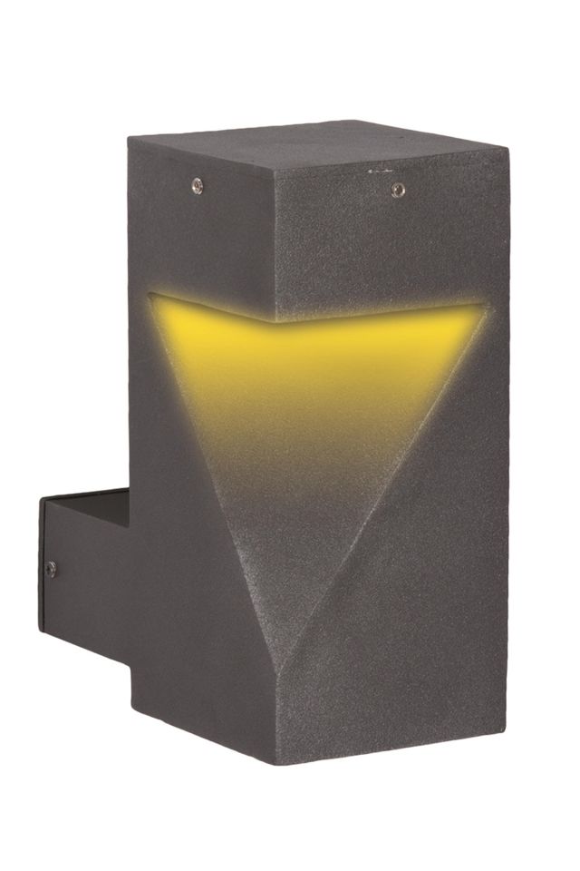 Bahçe Aplik LED 4W 10x10cm Alüminyum Profil Siyah Dorbien-BAP-68257-BSY-M2