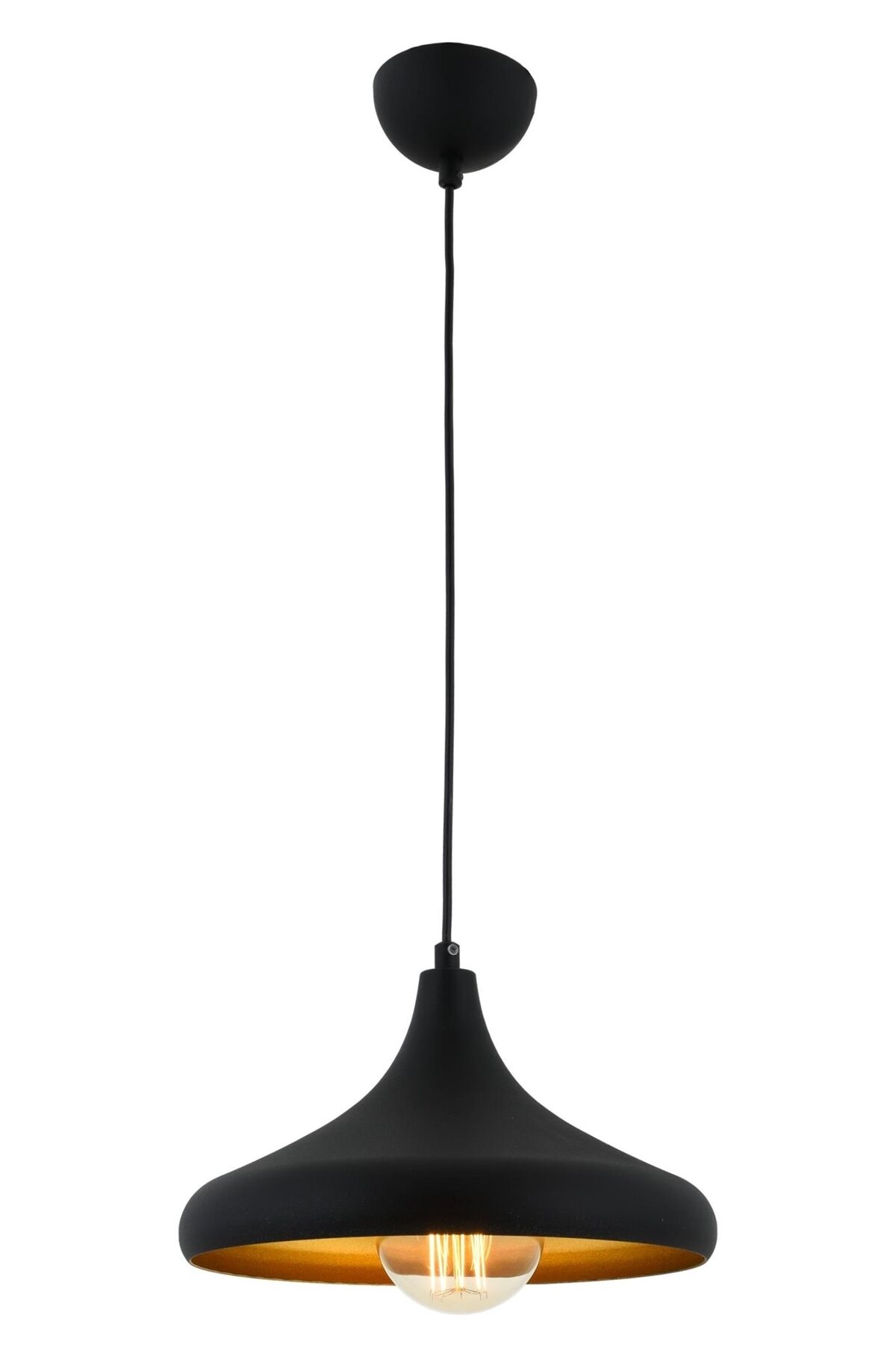 Akasya Sarkıt E27 12W 29cm Metal Siyah Avonni-AV-4106-M8-BSY-29