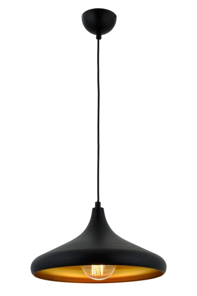 Akasya Sarkıt E27 12W 36cm Metal Siyah Avonni-AV-4106-M8-BSY-36