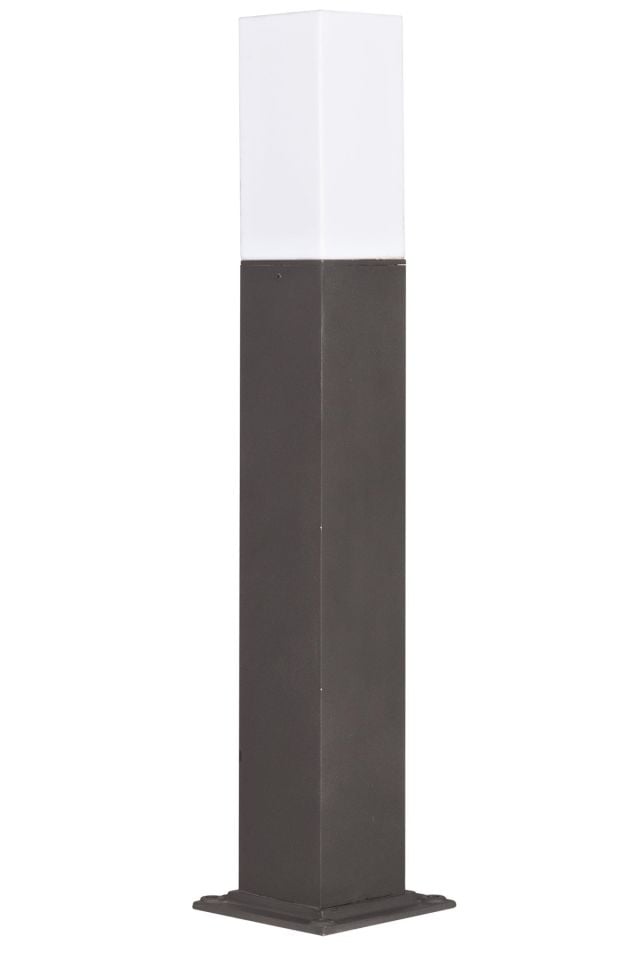 Bahçe Bollard E27 12W 10x10cm Alüminyum Profil Siyah Dorbien-BBO-68253-BSY-B