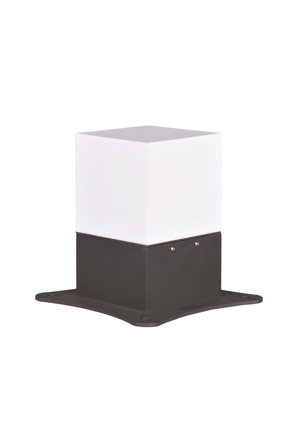 Bahçe Bollard E27 12W 15x15cm Alüminyum Profil Siyah Dorbien-BBO-68253-BSY-M2-K