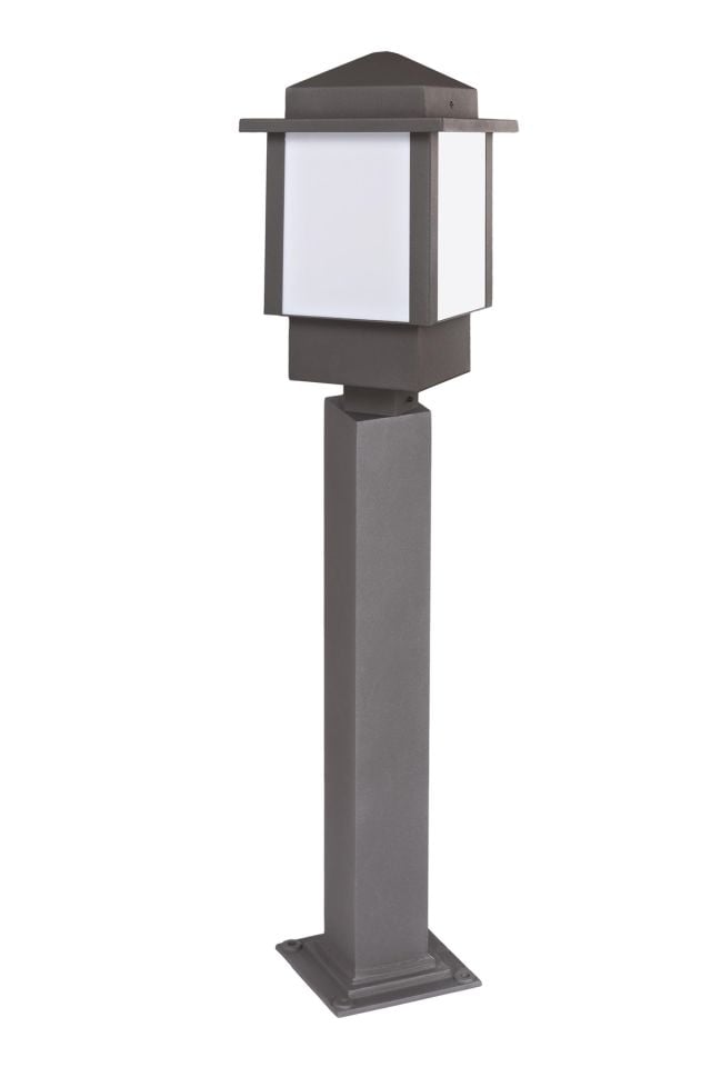 Bahçe Bollard E27 12W 30cm Alüminyum Profil Siyah Dorbien-BBO-68272-BSY-B