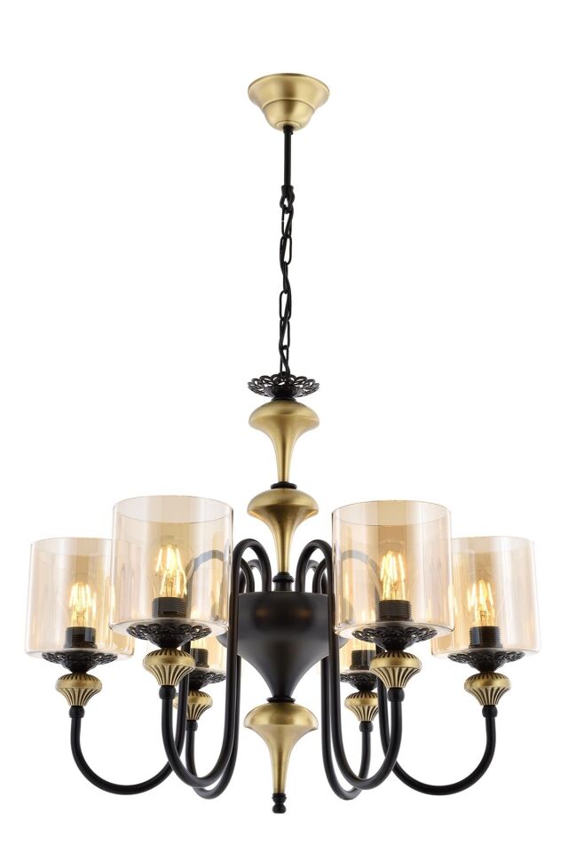 Odın Modern Avize E27 72W 62cm Metal Eskitme Avonni-AV-4161-6E