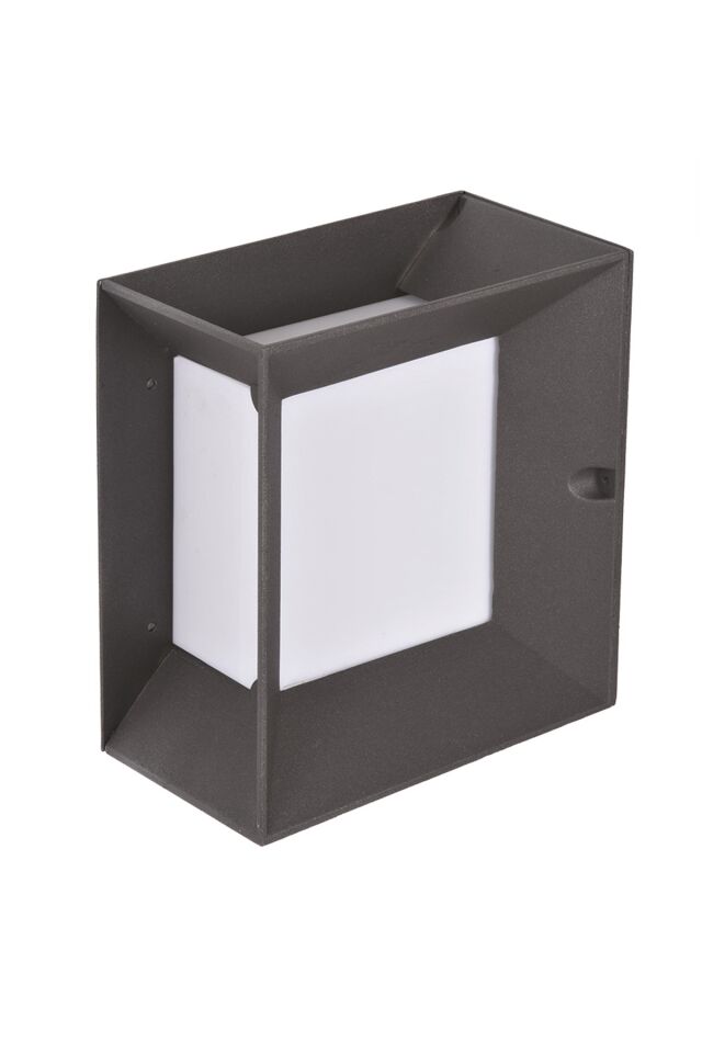 Bahçe Aplik E27 12W 22x13cm Alüminyum Siyah Dorbien-BAP-68273-BSY