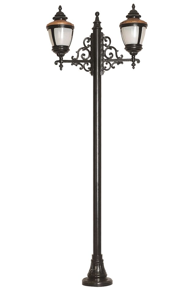 Bahçe Direkleri E27 24W 120cm Alüminyum Kahverengi/Siyah Dorbien-BDR-68011-2BSY-OP