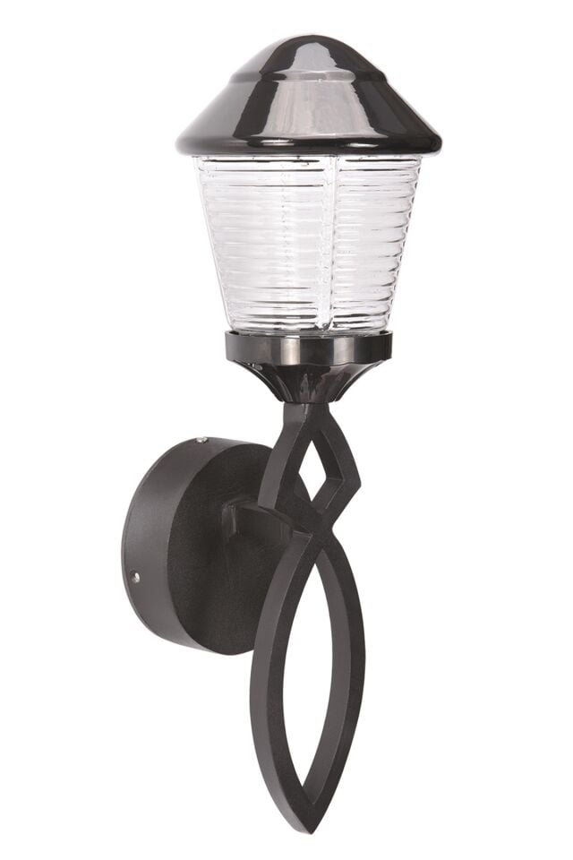 Bahçe Aplik E27 12W 20cm Alüminyum Siyah Dorbien-BAP-68278-BSY-M5