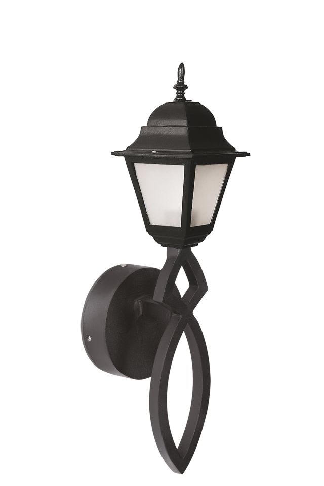 Bahçe Aplik E27 12W 20cm Alüminyum Siyah Dorbien-BAP-68279-BSY-M2