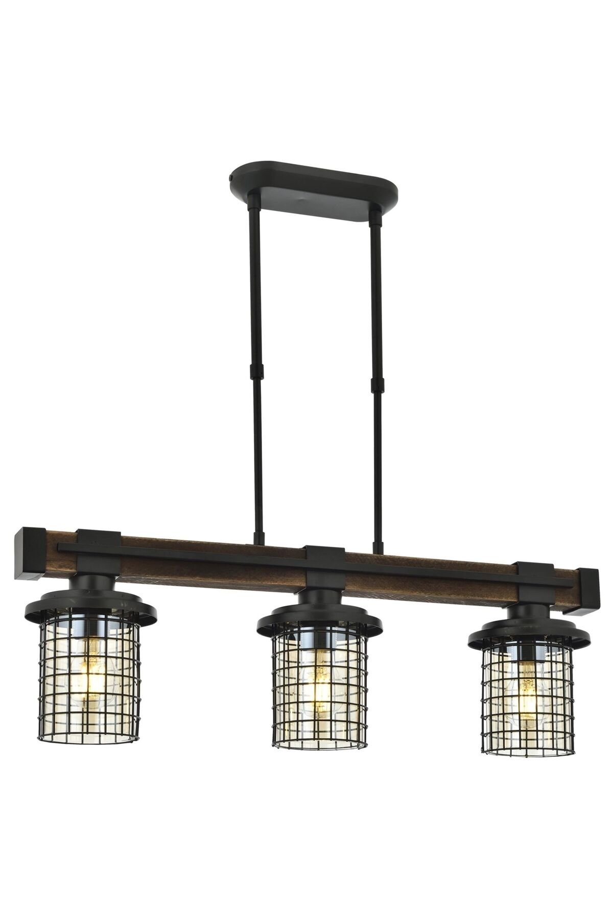Sığınak Modern Avize E27 36W 75x15cm Metal Eskitme Avonni-AV-4216-3EY