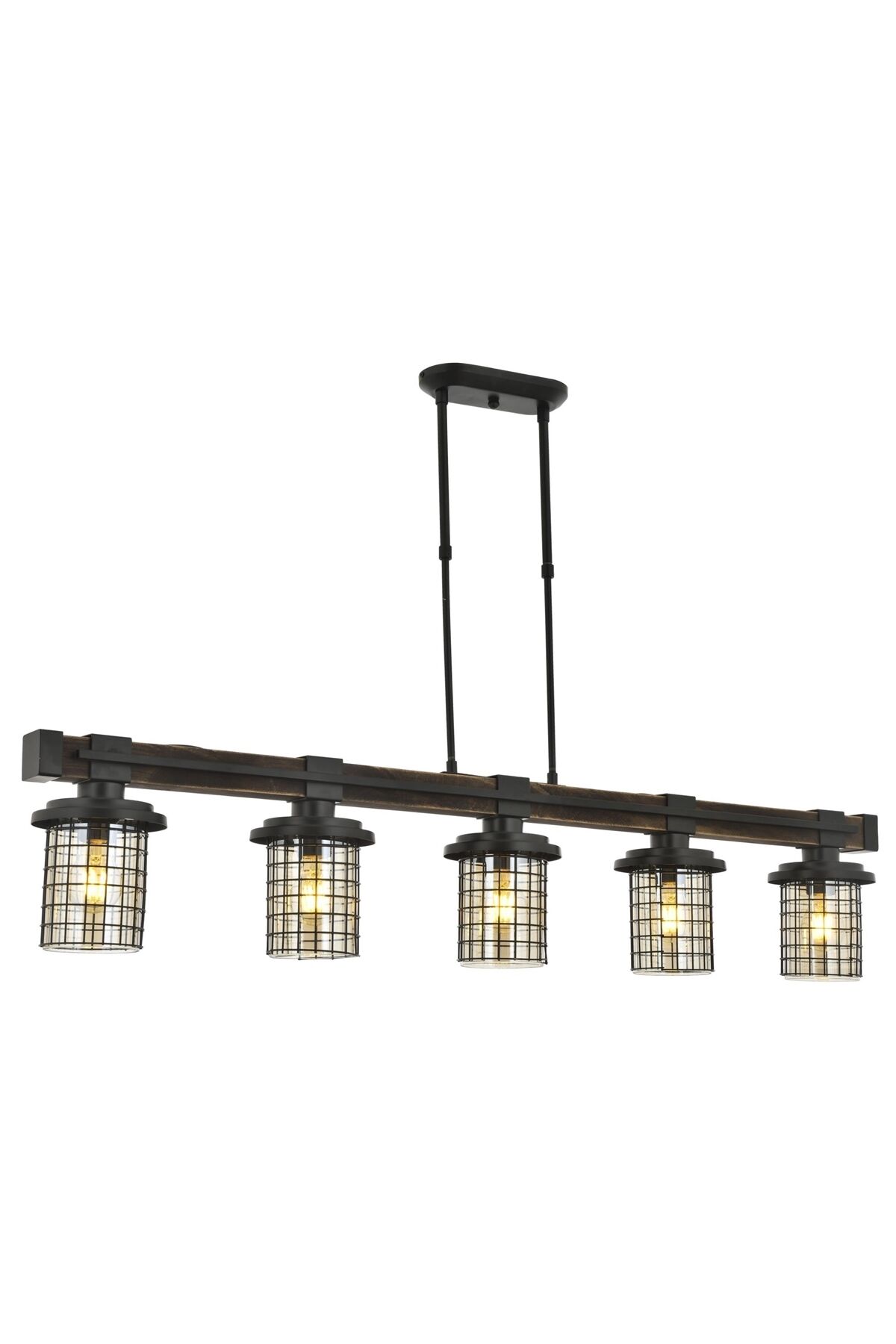 Sığınak Modern Avize E27 60W 121x15cm Metal Eskitme Avonni-AV-4216-5EY