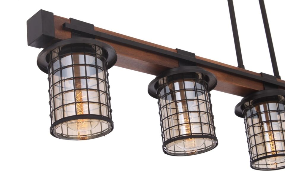 Sığınak Modern Avize E27 60W 121x15cm Metal Eskitme Avonni-AV-4216-5EY