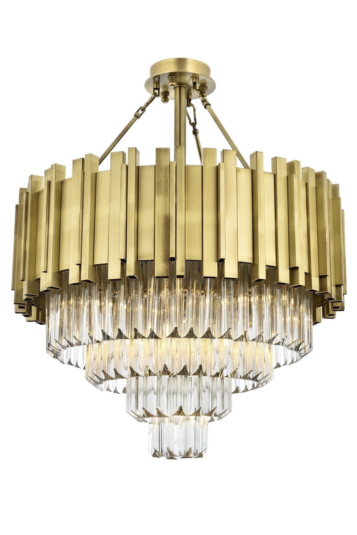 Zırh Modern Avize E14 78W 65cm Metal Eskitme Avonni-AV-4237-E60