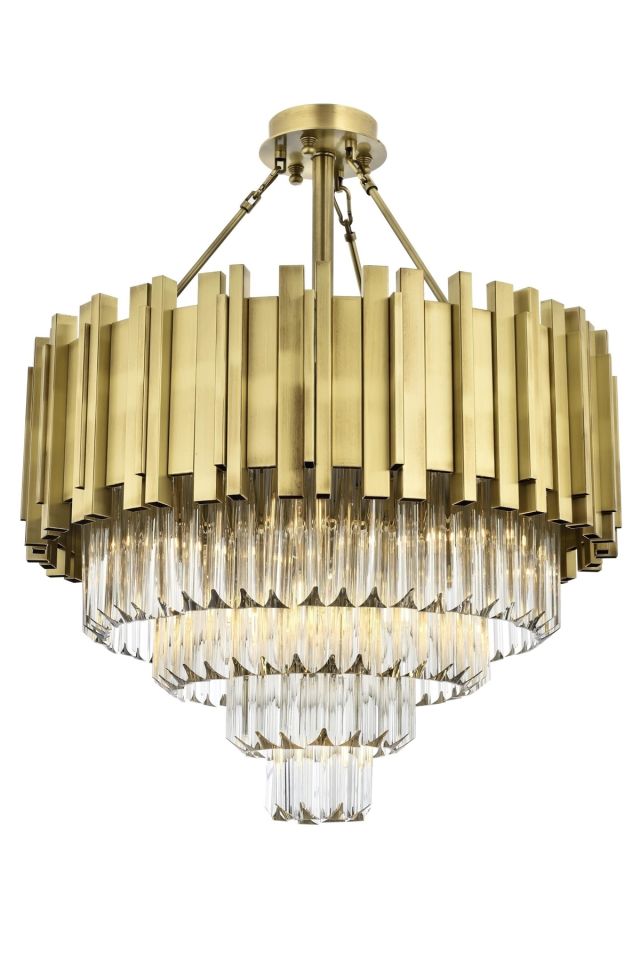 Zırh Modern Avize E14 78W 65cm Metal Eskitme Avonni-AV-4237-E60