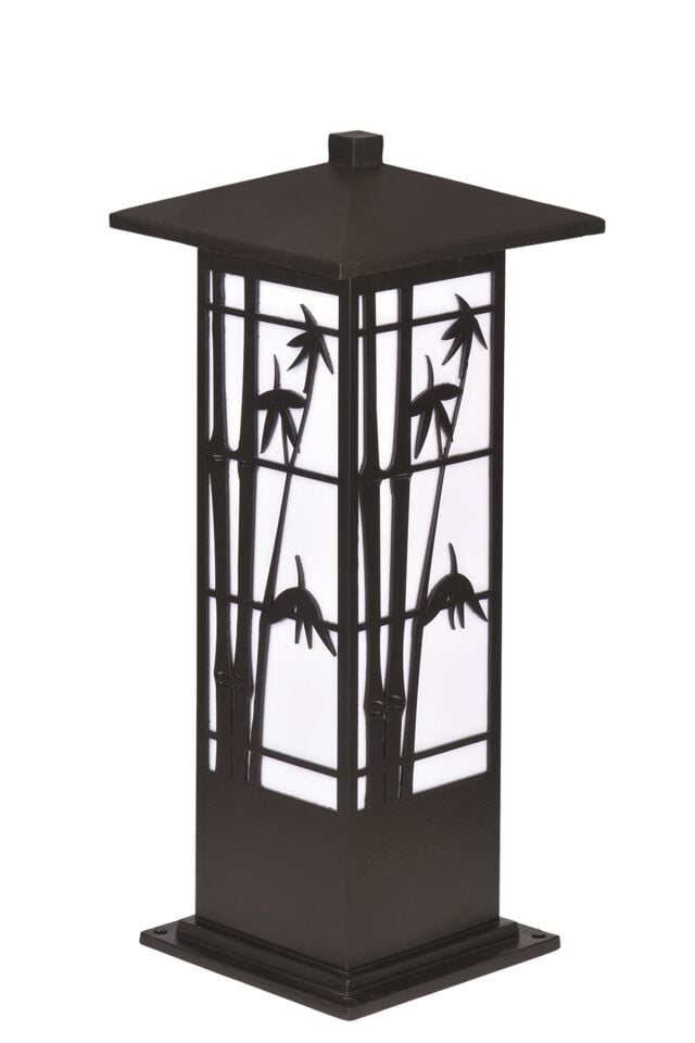 Bahçe Bollard LED 16W 15x15cm Alüminyum Profil Siyah Dorbien-BBO-68243-BSY