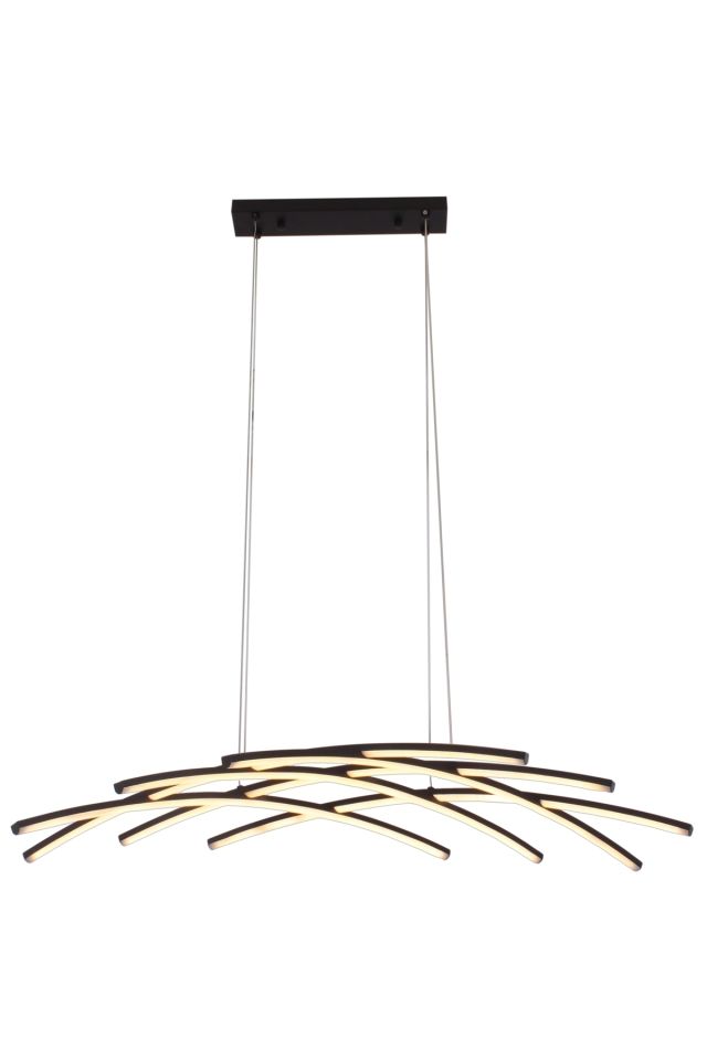 Yıldız Modern Avize LED 60W 90x60cm Alüminyum Profil Siyah Dorbien-EV-10379-3Y-BSY